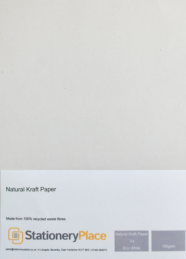 A4 White Kraft Paper