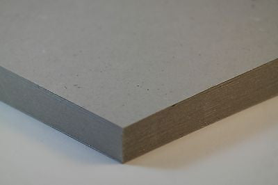 GREY BOARD STIFFENERS - A4 500 Micron 10 SHEETS - 100% RECYCLED