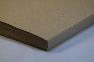 Ribbed Kraft Paper Buff - A5 100 Pack 90 GSM