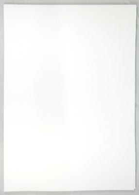 Thin White Card A5 ,Rey Text and Graphics - 160gsm - 50 sheet pack