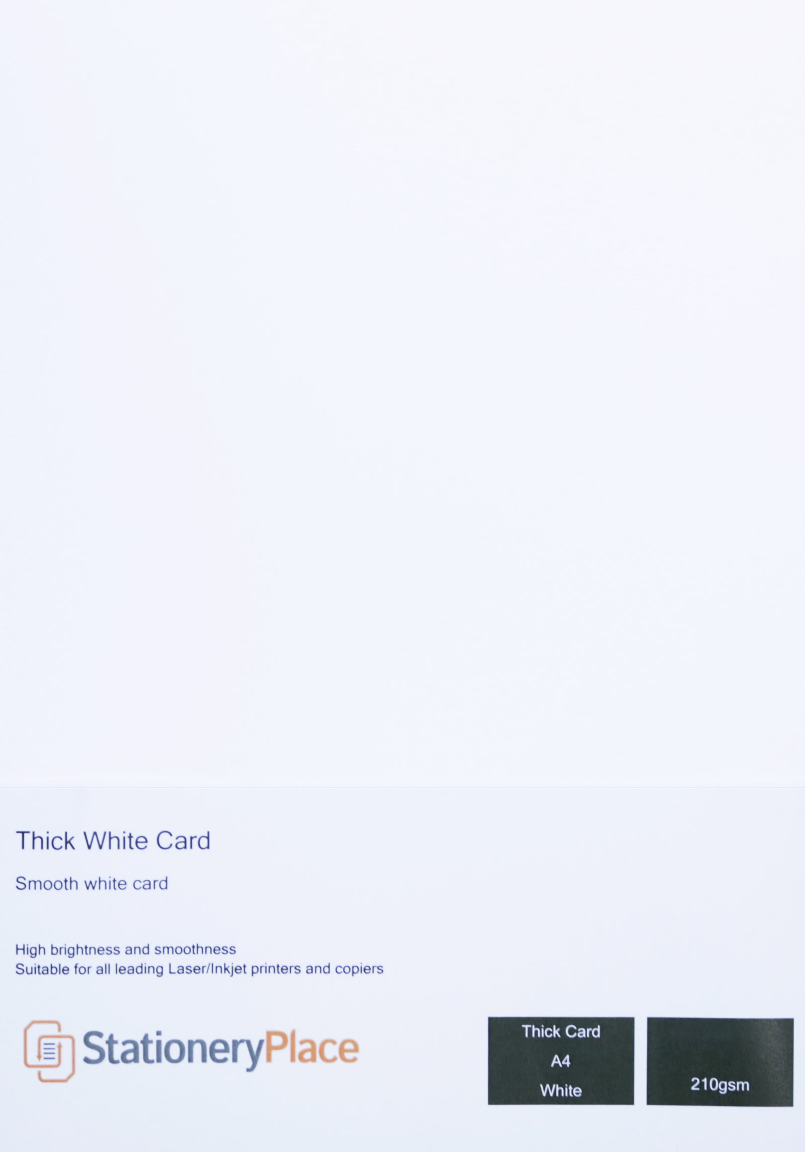Clairfontaine A4 Thick White Card Premium Quality 210gsm 50 Sheets