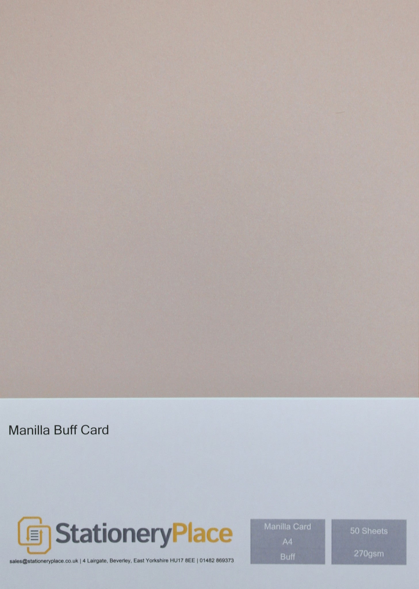 Manila Kraft Card - A4 50 Pack 270GSM