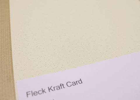 Bier Premium Quality A4 Fleck Craft Card 250gsm. 100% Recycled Kraft Card. Choice of Colour 10 sheet packs
