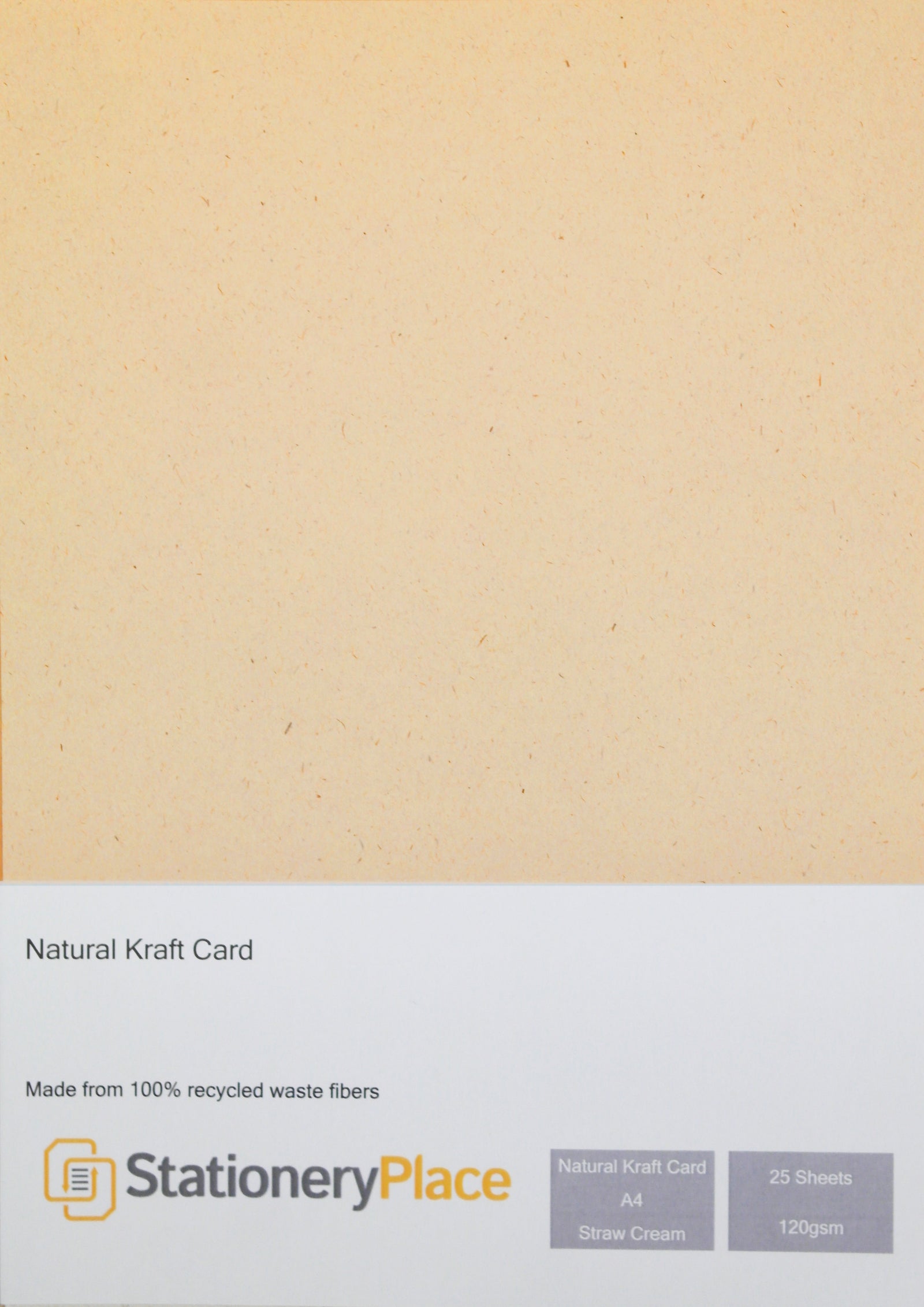 eco paper 120gsm recycled kraft paper straw cream
