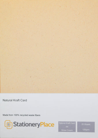 eco paper 120gsm recycled kraft paper straw cream
