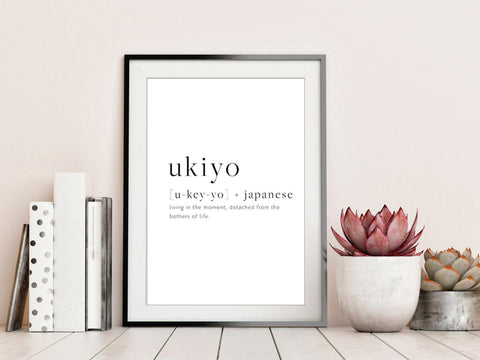 Ukiyo Quote Wall Poster