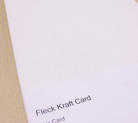 Bier Premium Quality A4 Fleck Craft Card 250gsm. 100% Recycled Kraft Card. Choice of Colour 10 sheet packs