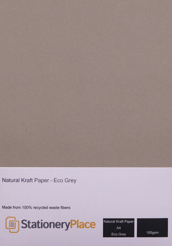 A4 Grey Kraft Paper