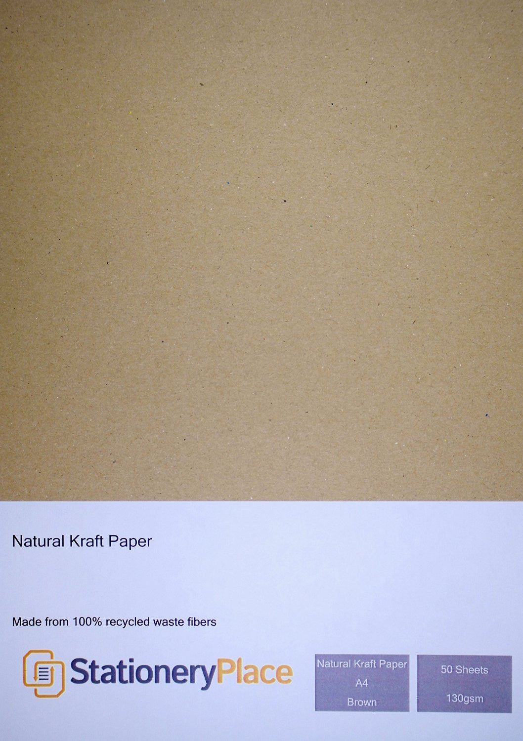 Brown Kraft Paper A4 130 GSM Eco Brown 100% Recycled 