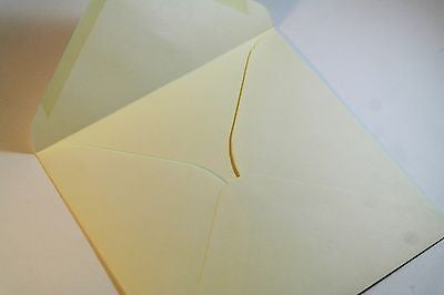 Premium Quality Ivory Greeting Card Envelopes 130 GSM 155mm X 155mm 10 Pack