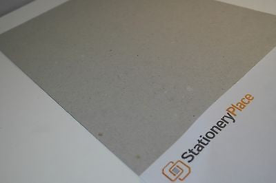 GREY BOARD STIFFENERS - A4 500 Micron 10 SHEETS - 100% RECYCLED