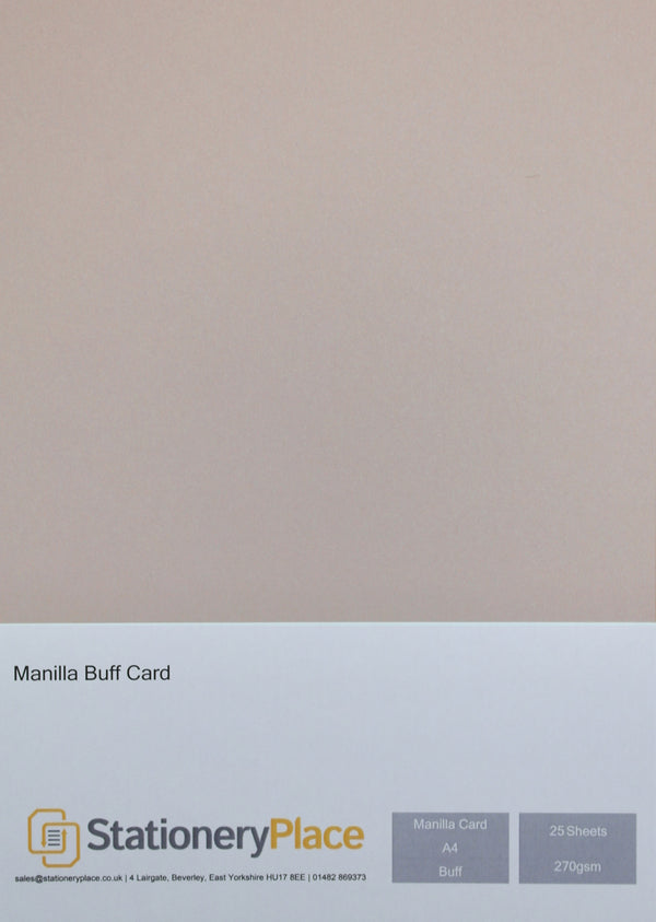Manilla Card 270 GSM  A4  A5 1 to 100 sheet packs