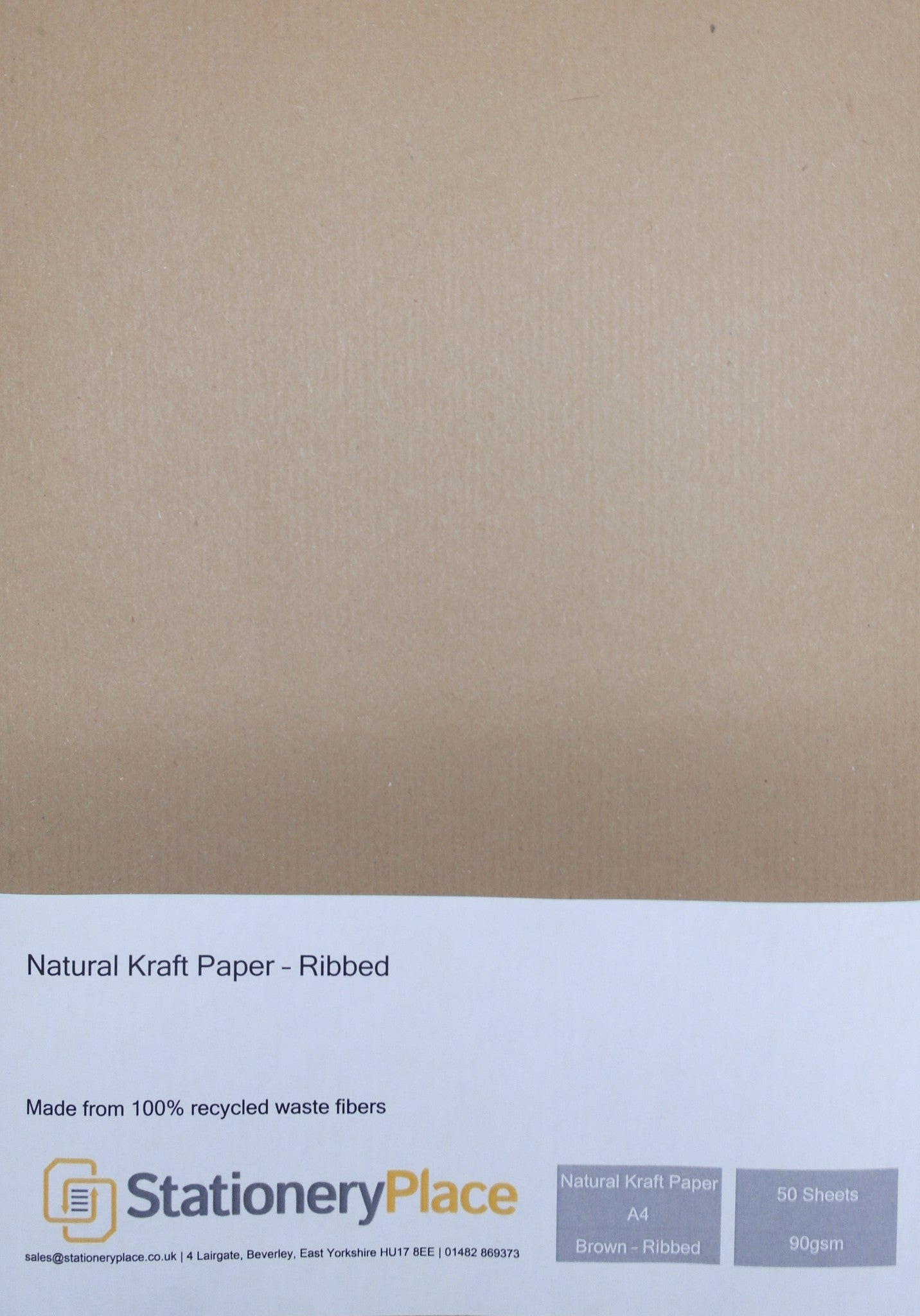 Ribbed brown paper hotsell