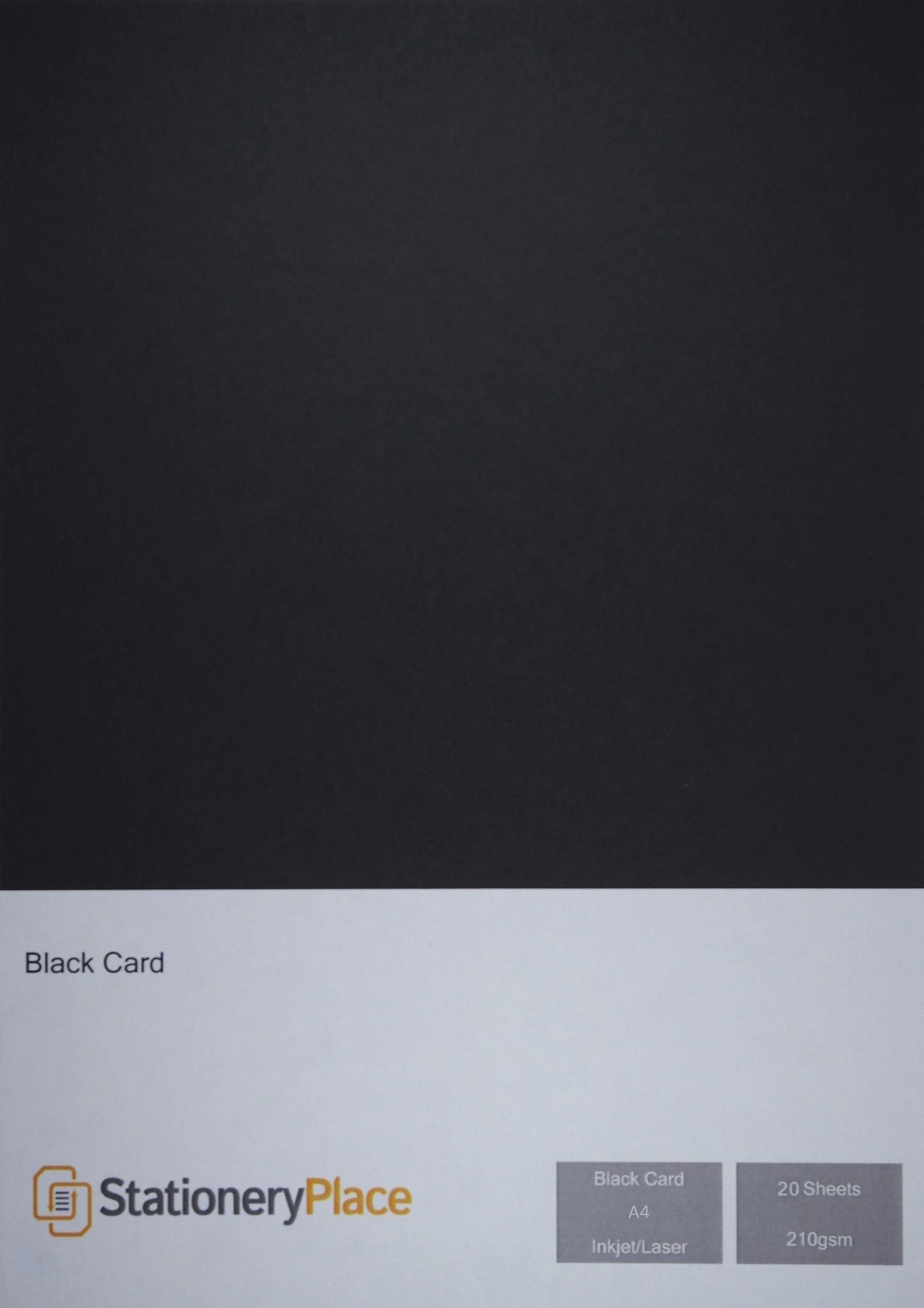 Black A4 Card 210gsm